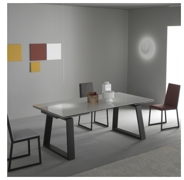 Table de salle à manger extensible en céramique Le