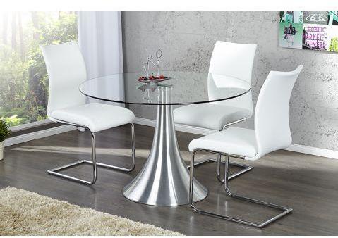 Table à manger ronde en verre Circular 110 cm Table à manger ronde en verre