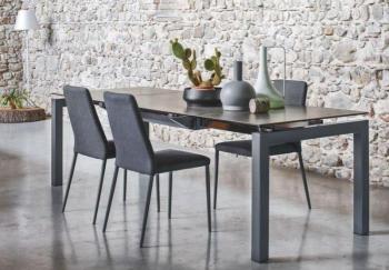 Table repas extensible AIRPORT 130x90 plateau céramique Table repas extensible AIRPORT
