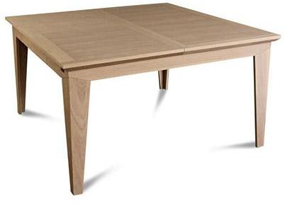 Table carrée moderne en chêne massif Table carrée moderne en chêne