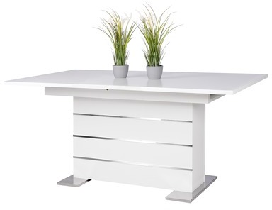 Table à manger Manta (extensible) - Blanc