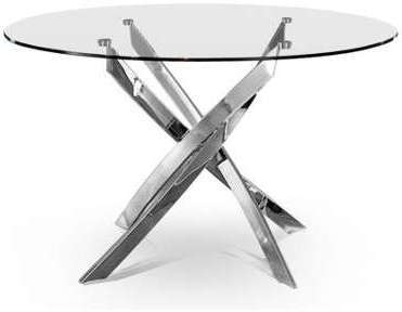 Table repas ronde chromé Cassidy Table repas ronde chromé Cassidy