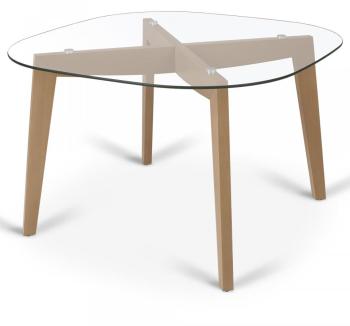 Zepplin Table ronde en verre D120cm - 4 à 8 conviv