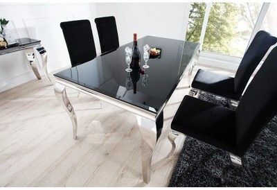 Table de salle à manger de style baroque coloris n