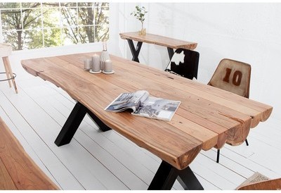 Table de salle à manger 200 cm en bois d?acacia
