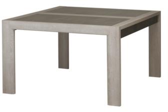 Table carrée SANDRO Chêne/marbre gris