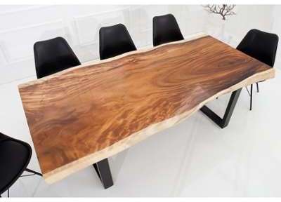 Table repas industrielle en bois massif tronc dâ arbre Table repas industrielle en