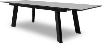 Table à diner 16 personnes effet béton 220/400 cm