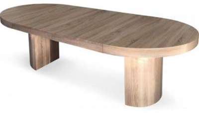 Table à manger extensible chêne clair Argils 110 à Table à manger extensible