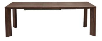 Table à manger extensible design noyer LOUNA Table à manger extensible