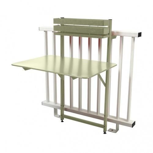 Bistro - Table de Balcon - vert tilleul/mat granul