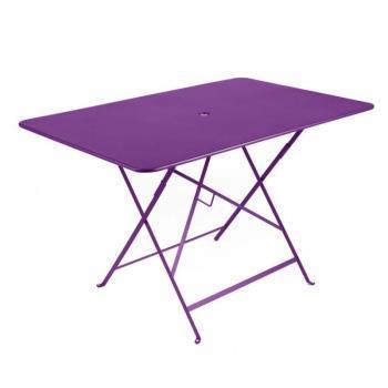 Bistro - Table Pliante 117x77cm - aubergine/laqué