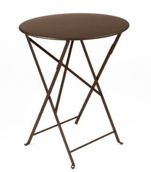 Bistro - Table Pliante Ø60cm - rouille/fer/Taille