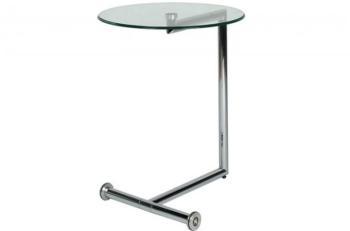 Table dAppoint Plateau Verre Transparent Declikde