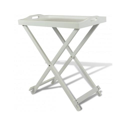 Homestyle Table dappoint en MDF Pliable Blanche