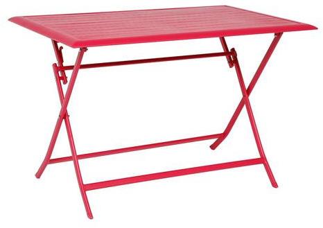 Table pliante Azua - 4 Places - Cerise
