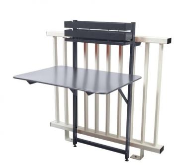 Bistro - Table de Balcon - anthracite/mat granulai