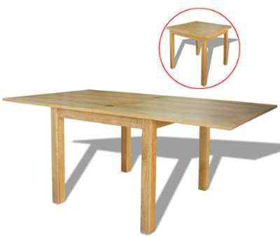 VidaXL Table extensible Chêne 85 x 75 cm