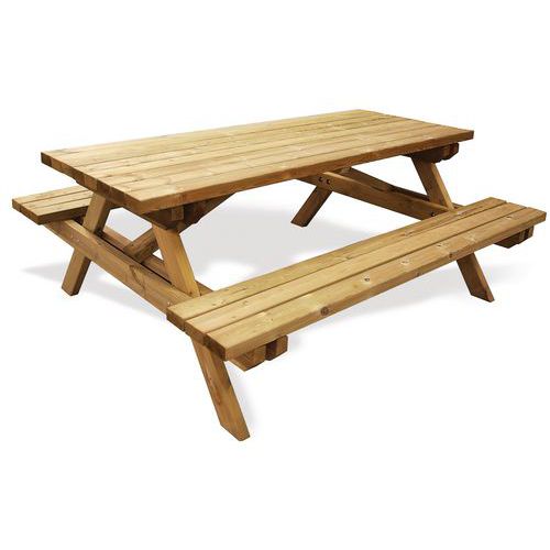 Table de pique-nique Forest - Pin - Manutan