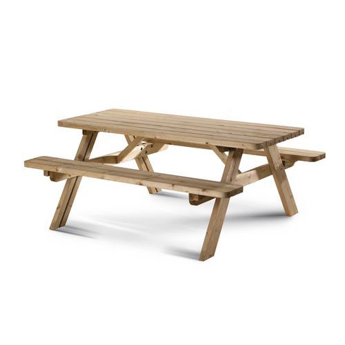 Table de pique-nique repliable éco - Pin
