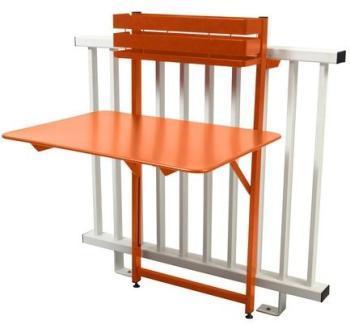 Bistro - Table de Balcon - carotte/satiné plat/pli