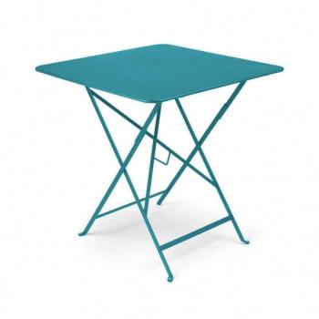 Bistro - Table pliante 71x71cm - turquoise laqué Bistro - Table pliante 71x71cm