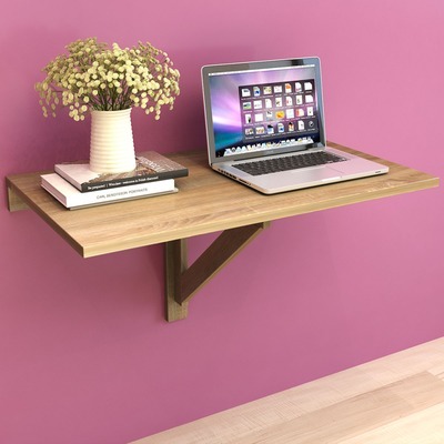 VidaXL Table murale rabattable en chêne 100 x 60 cm VidaXL Table murale rabattable