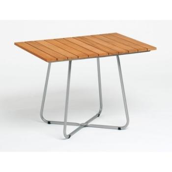 Balcony table de jardin pliable 100x70cm - teak frame Balcony table de jardin pliable