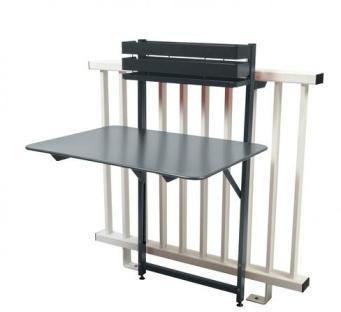 Bistro - Table de Balcon - gris orage/mat granulai