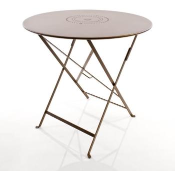 Floréal - Table pliante 77cm - gril laqué avec trou Floréal - Table pliante 77cm