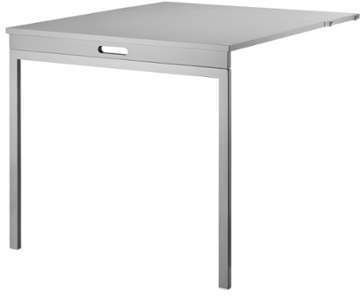 String système - Table pliante - gris PxHxP 78x66x30cm String système - Table pliante