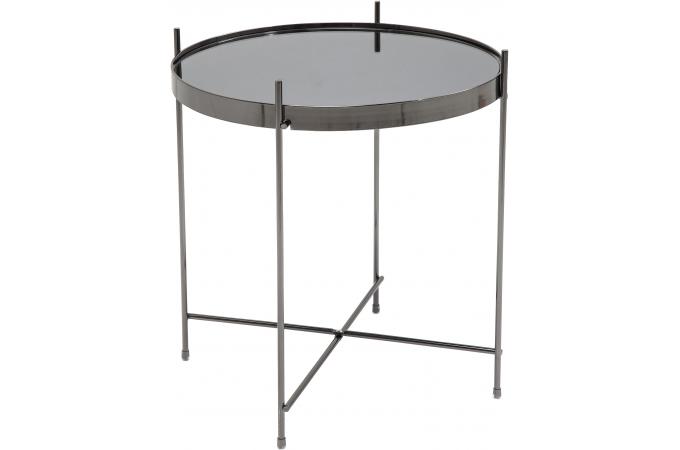 Table dappoint Noir en Métal Edvina Declikdeco