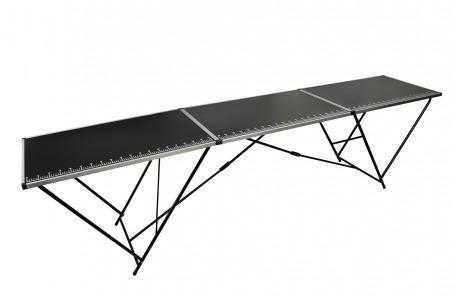 VidaXL Table à tapissier en aluminium et acier