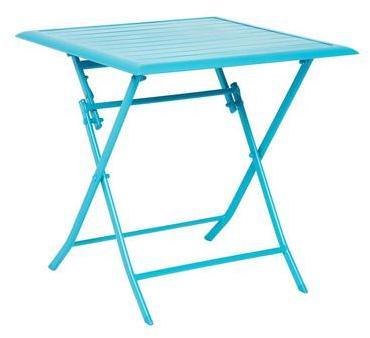 Table pliante Azua - 2 Places - Bleu lagon