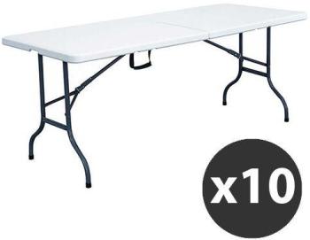 Lot de 10 Tables pliantes 8 places 180cm - Mobeven
