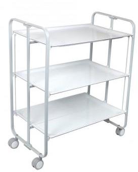 Table Roulante Pliante 3 Étages Châssis Gris / Pla