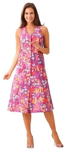 Robe-tablier fleurie