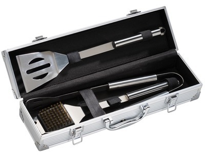 Accessoire barbecue Malette 3 Pièces Inox