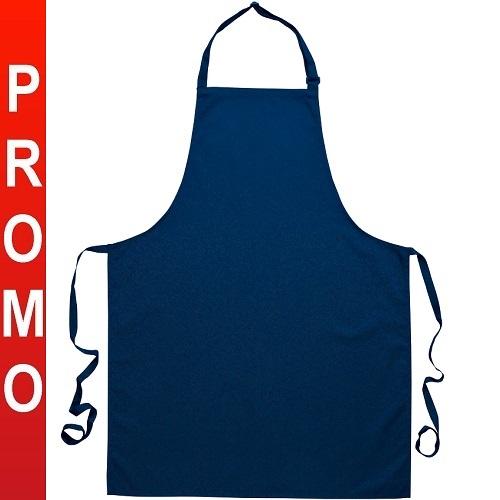 Tablier de cuisine bavette marine 100% coton