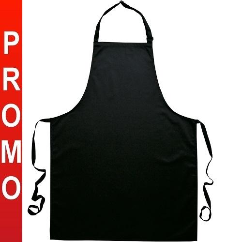 Tablier de cuisine bavette noir 100% coton