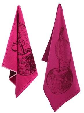 Set de 2 torchons de cuisine GEORGIA Rose