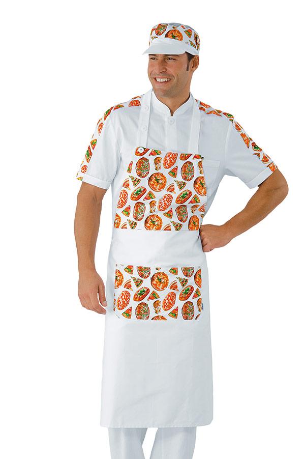 Tablier de service Daytona Cm 95x95 Blanc pizza