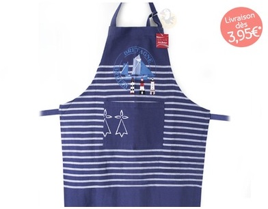 Tablier breton de cuisine « Bretagne / Breizh »