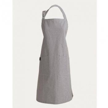 Emma - Tablier de cuisine - anthracite rayé/H x B: