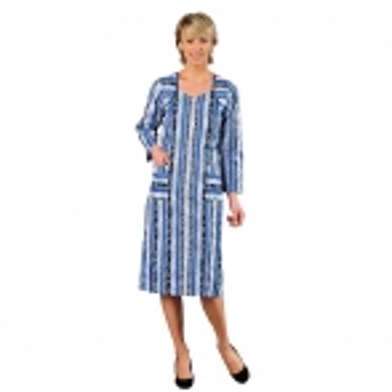 Robe tablier zippée manches longues