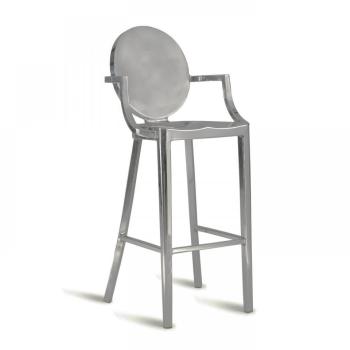 Kong - Tabouret de bar avec accoudoirs - aluminium Kong - Tabouret de bar avec