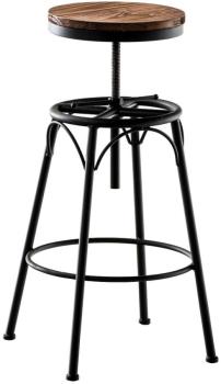CLP Tabouret de bar Beam metal noir sans dossier r