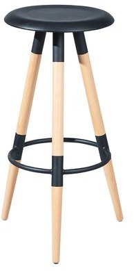Tabouret de Bar Tilde Noir Tabouret de Bar Tilde Noir