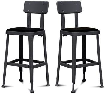 Lot de 2 tabourets de bar vintage Benvenuto