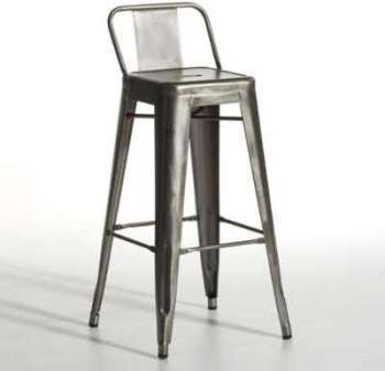 Chaise de bar Tolix acier - AM.PM